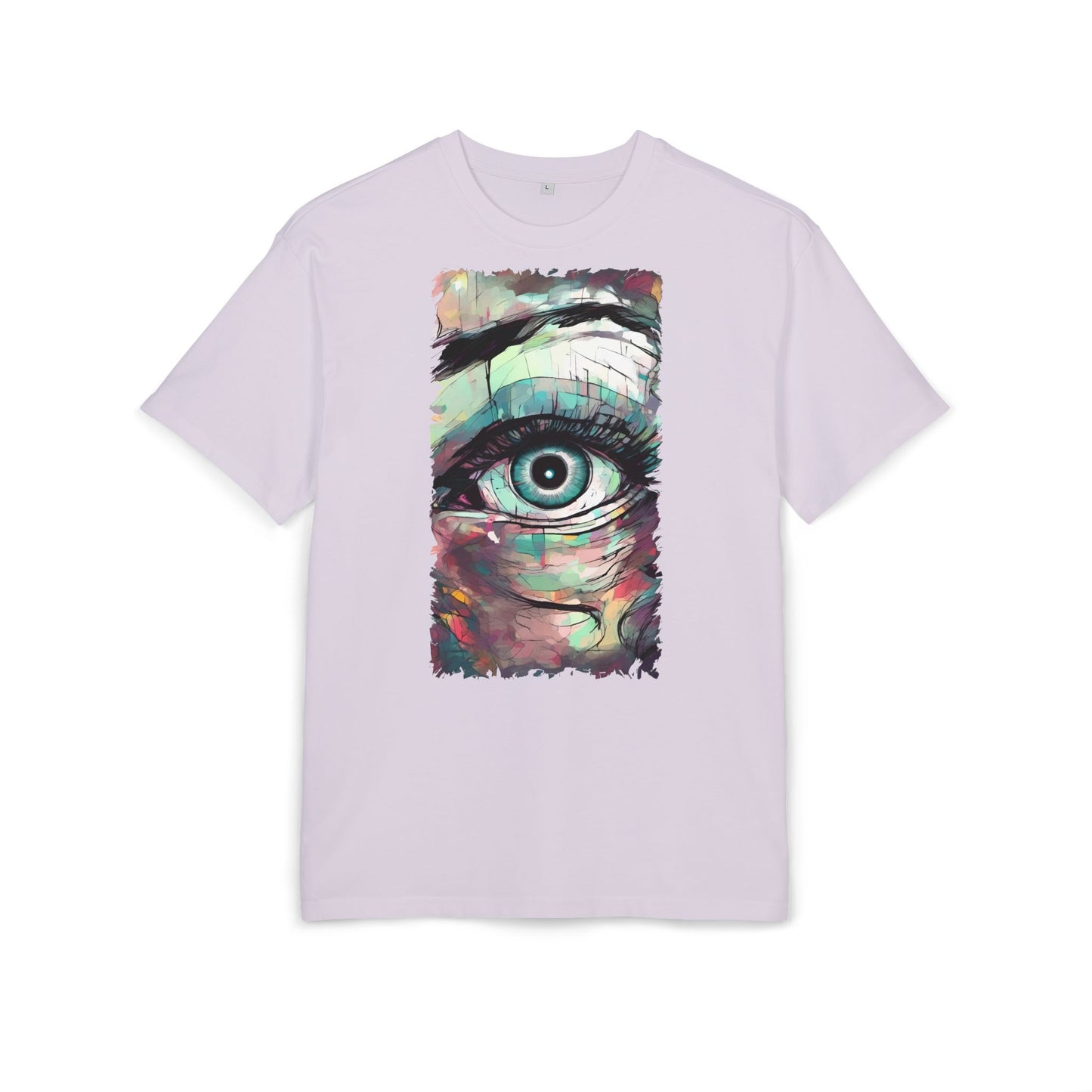 Artistic Eye Oversized Tee | Colorful Graphic T-Shirt, Unisex Shirt, Casual Fashion, Trendy Streetwear, Unique Gift Idea
