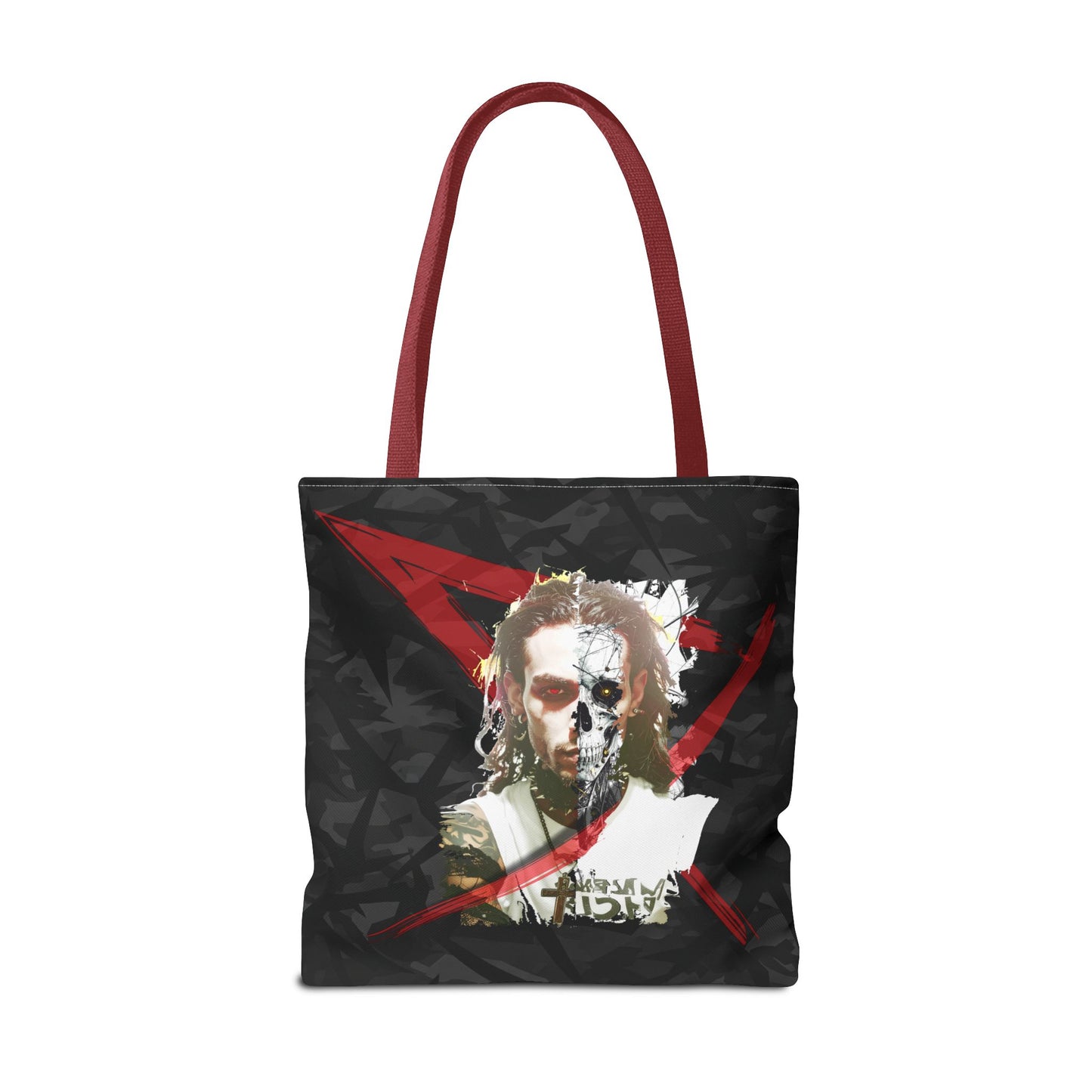 Edgy Graphic Tote Bag, Cool Tote for Concerts, Alternative Fashion, Gift for Music Lovers, Everyday Carry