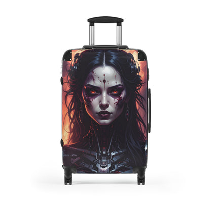 Futuristic Travel Suitcase with Bold Design, Stylish Luggage for Adventurers, Unique Carry-On for Travelers, Great Gift for Geeks