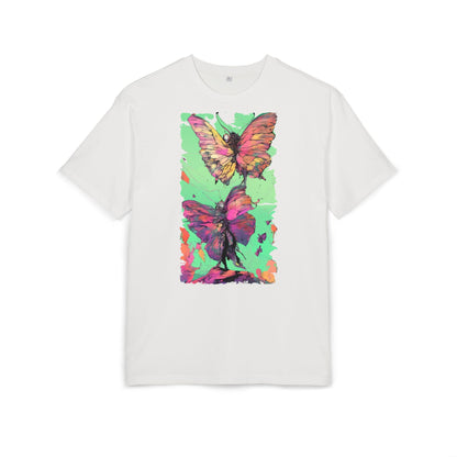 Colorful Butterfly Oversized Tee | Boho Style Tee, Spring Fashion, Nature Lover Gift, Festival Wear, Unique Graphic Shirt