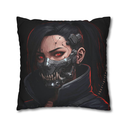 Cyberpunk-Style Velvet Pillowcase, Decorative Pillow, Home Decor, Unique Gift, Futuristic Accent, Gaming Room Decoration