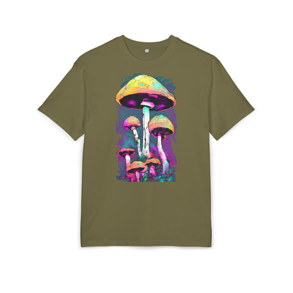 Trippy Mushroom Unisex Oversize Tee | Psychedelic Art Shirt, Retro Graphic Tee, Festival Wear, Gift for Nature Lovers, Streetwear