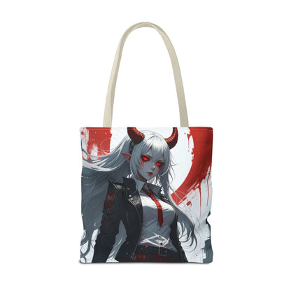 Gothic Anime Tote Bag | Stylish AOP Design | Perfect for Shopping, Gifts, Casual Use, Halloween, Cosplay
