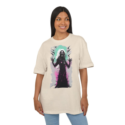Spooky Witch Oversize Tee - Halloween Shirt, Graphic Tee for Festivals, Trendy Streetwear, Gift for Witch Lovers, Unisex Apparel