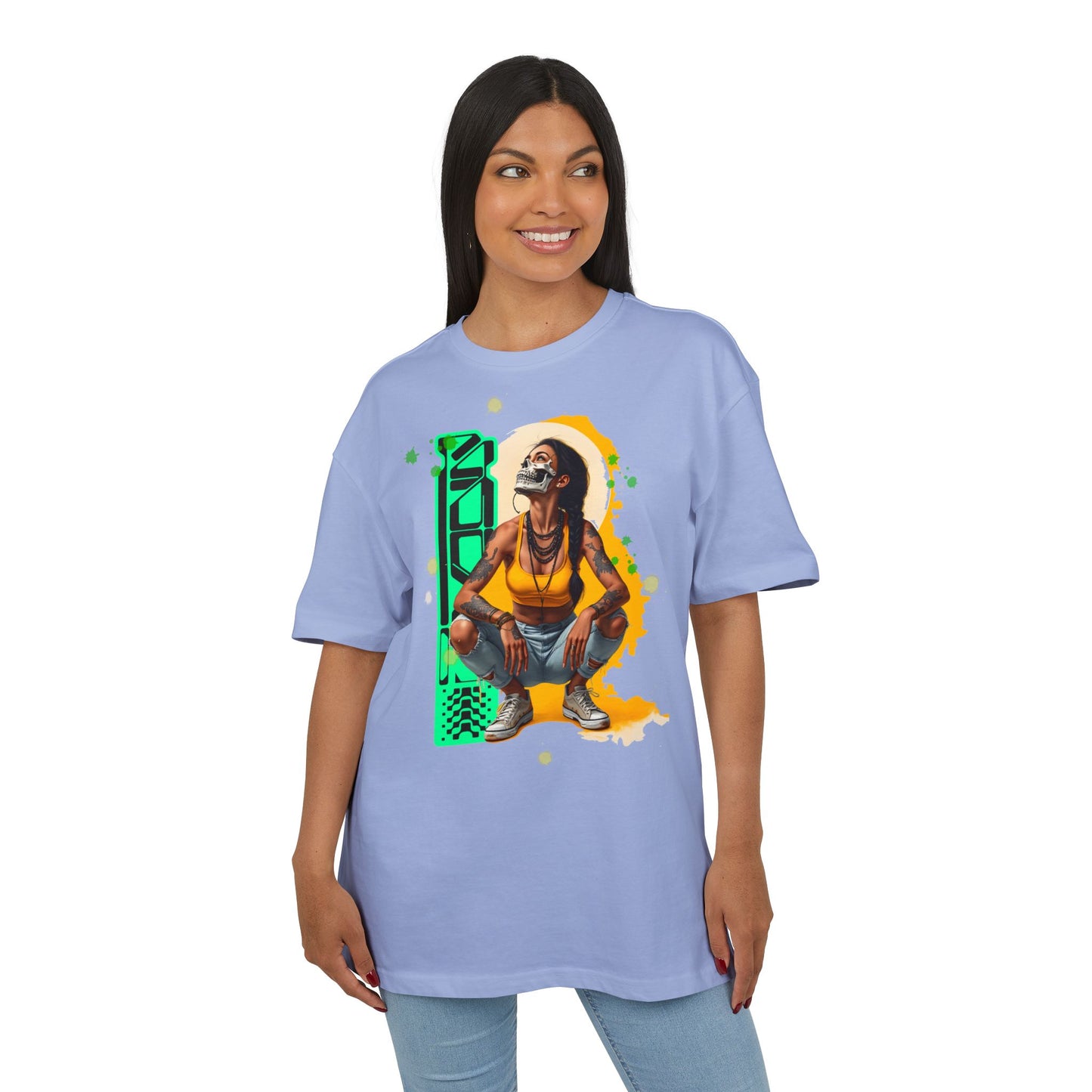 Vibrant Artistic Oversize Tee, Unisex Graphic Tee, Streetwear Fashion, Cool Casual Wear, Unique Art Inspired Shirt