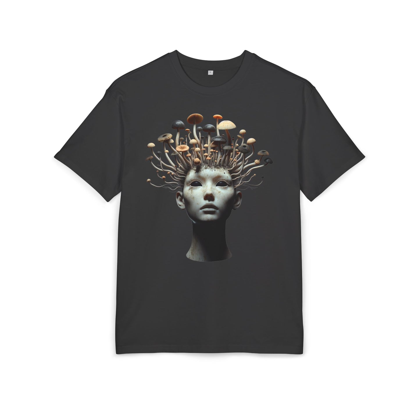 Unisex Heavy Oversize Tee - Artistic Mushroom Graphic Tee