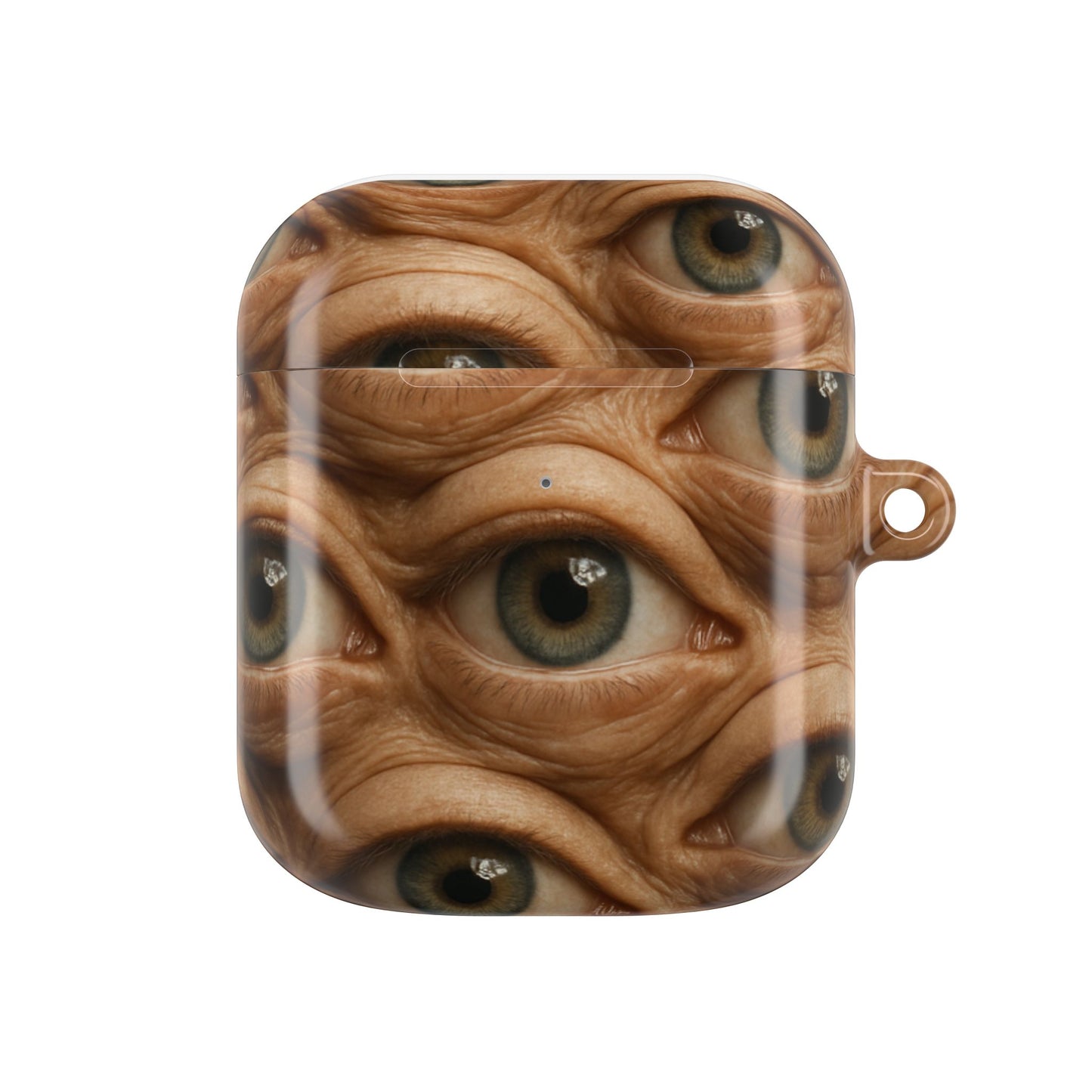 Unique Eye Pattern AirPod Case, Quirky AirPod Cover, Gift for Tech Lovers, Trendy Accessories, Fun Gadget Protection