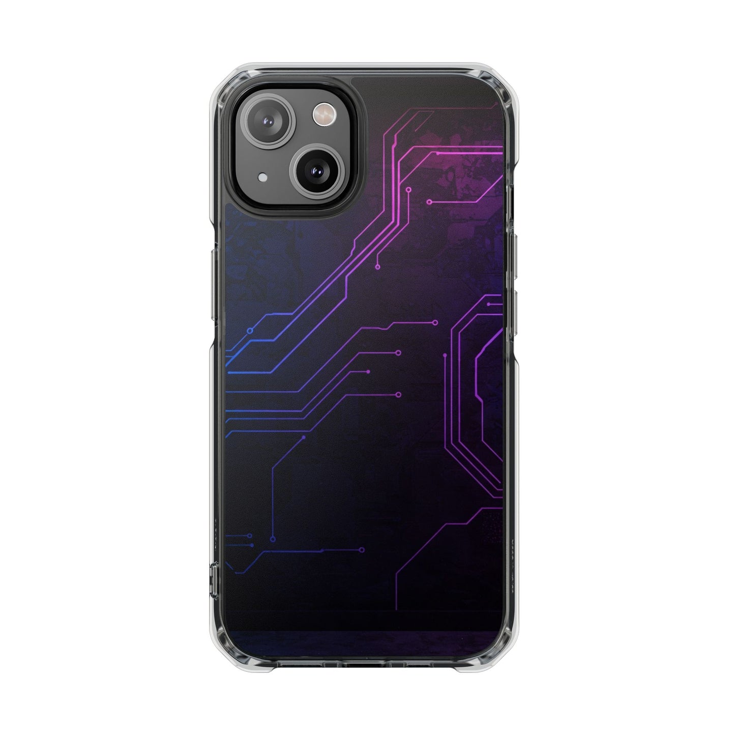 Magnetic Clear Phone Case - Tech-Inspired Design for Gamers, Stylish Protection, Gift for Tech Lovers, Phone Accessories, Customizable Case