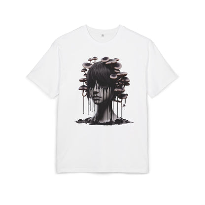 Mystical Mushroom Graphic Unisex Heavy Oversize Tee