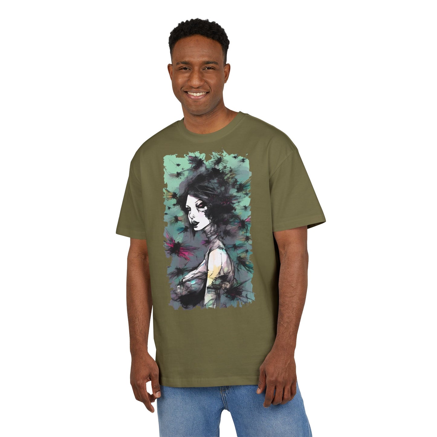 Artistic Oversize Tee - Unique Graphic Shirt for Creative Souls, Comfortable Fashion for Art Lovers, Unisex Casual Wear