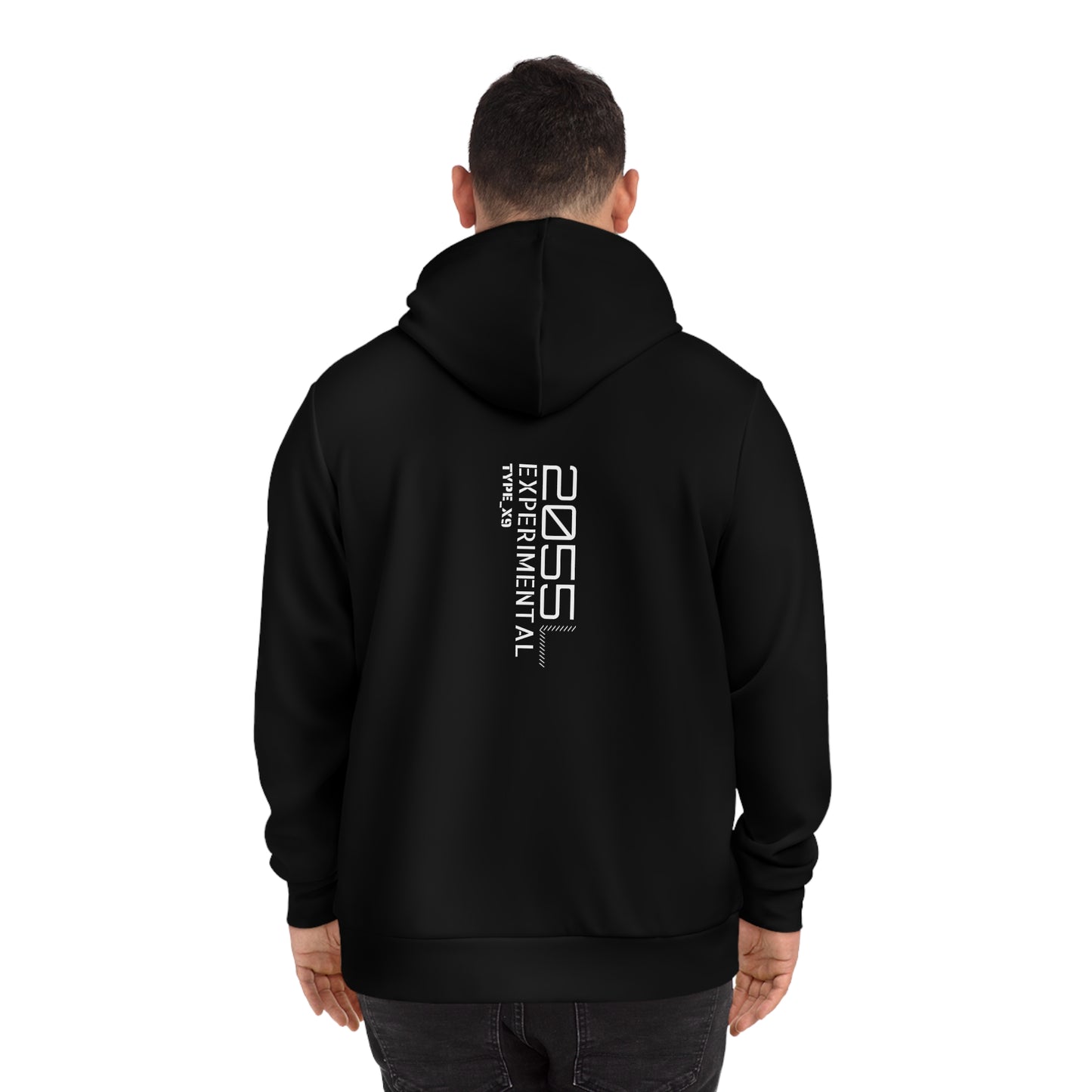 Experimental Fashion Hoodie - Edgy Urban Style with Graphic Design