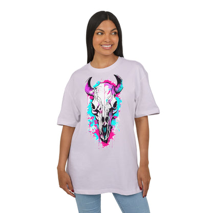 Vibrant Skull Graphic Tee for Art Lovers, Casual Wear, Unique Gift, Festival Apparel, Street Style Fashion