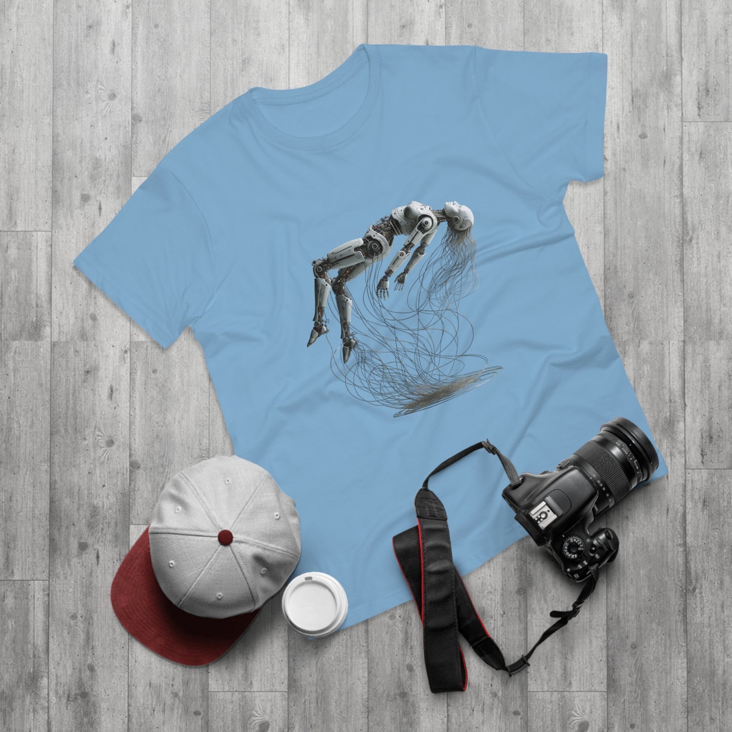 Futuristic Graphic Tee, Cool Unisex T-Shirt for Tech Enthusiasts, Gift for Birthdays, Casual Wear, Unique Art Shirt