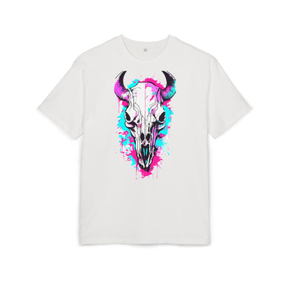 Vibrant Skull Graphic Tee for Art Lovers, Casual Wear, Unique Gift, Festival Apparel, Street Style Fashion