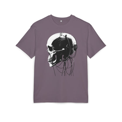 Unisex Skull Graphic Oversize Tee - Bold, Edgy Style for Casual Wear
