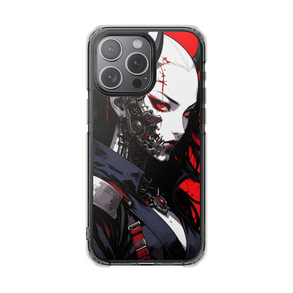 Magnetic Impact Phone Case, Anime Art Phone Cover, Goth Accessories for Her, Gift for Tech Lovers, Unique Phone Protection