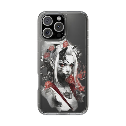 Mystical Warrior Clear Phone Case - Stylish & Protective