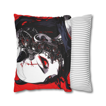 Futuristic Anime Style Pillowcase, Cyberpunk Decor, Gift for Anime Lovers, Home Accessories, Housewarming Present, Cozy Bedroom