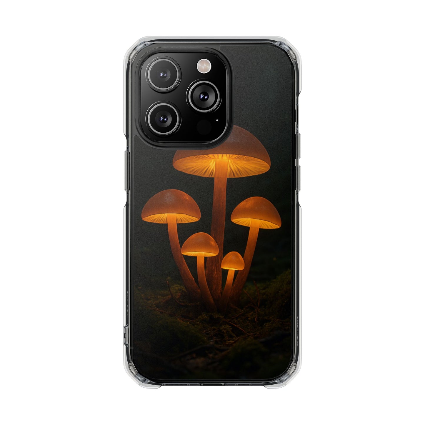 Magnetic Clear Impact Cases, Mushroom Phone Case, Eco-Friendly Phone Cover, Unique Phone Accessories, Gift for Nature Lovers, Artistic