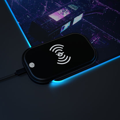 LED Wireless Charging Gaming Mouse Pad, RGB, Desk Accessory, Gamer Gift, Office Decor, Tech Accessories