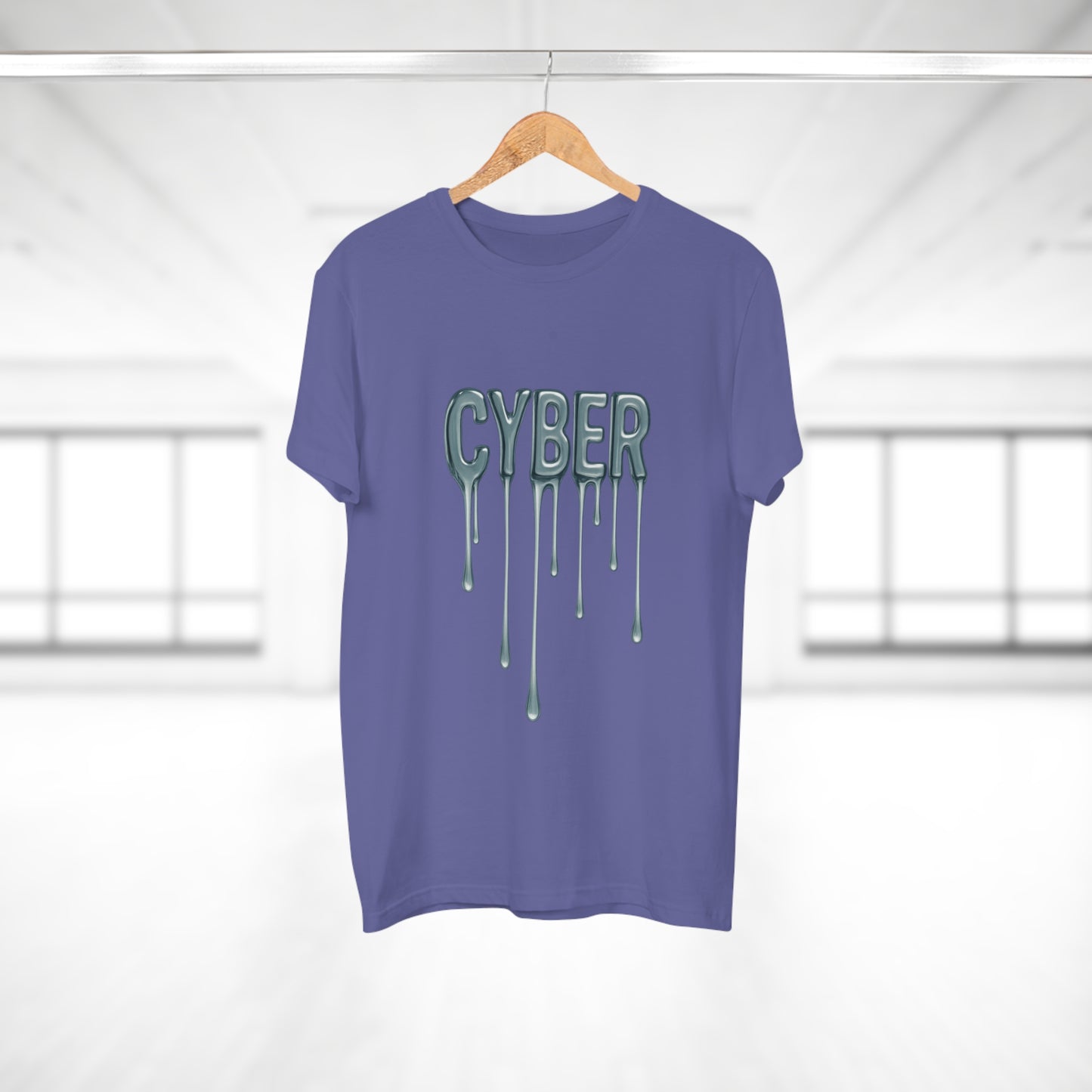 Cool Drippy Cyber T-Shirt, Unisex Graphic Tee, Casual Wear, Tech Enthusiast Gift, Trendy Streetwear for All Occasions