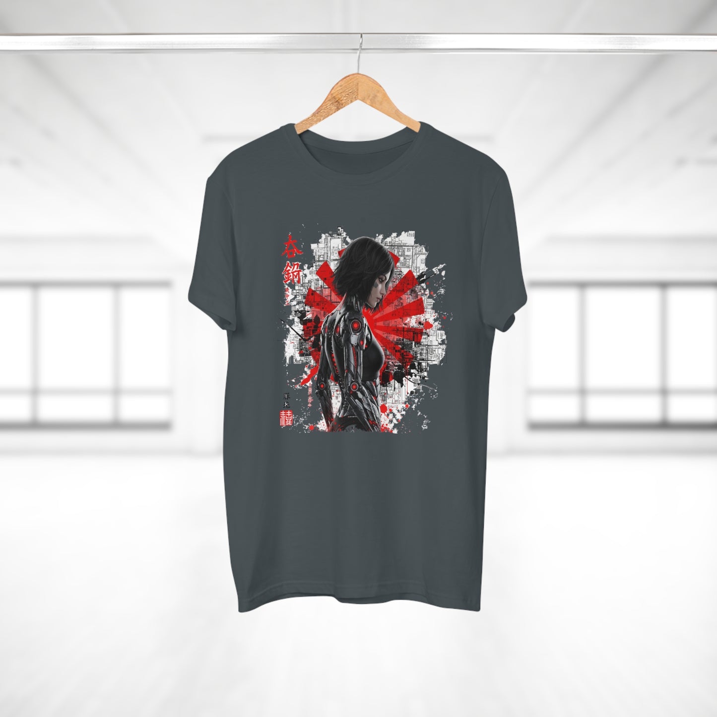 Cyber Samurai Graphic T-Shirt, Unisex Graphic Tee, Anime Shirt, Japanese Art T-Shirt, Gift for Nerds, Cosplay Apparel
