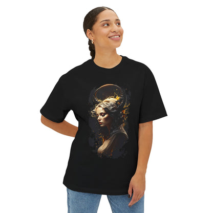 Artistic Oversized Tee with Abstract Portrait, Unisex Graphic Tee, Casual Streetwear, Perfect Gift for Art Lovers, Unique Summer Shirt