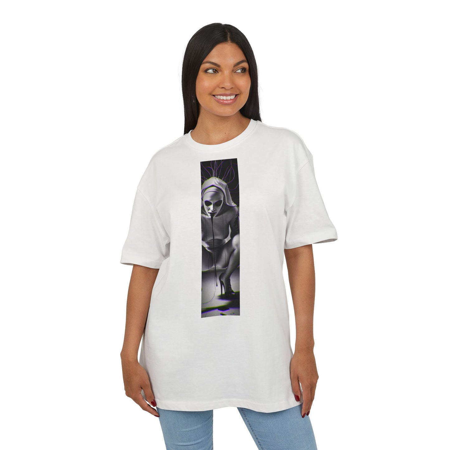 Unisex Oversized Graphic Tee - Edgy Gothic Design