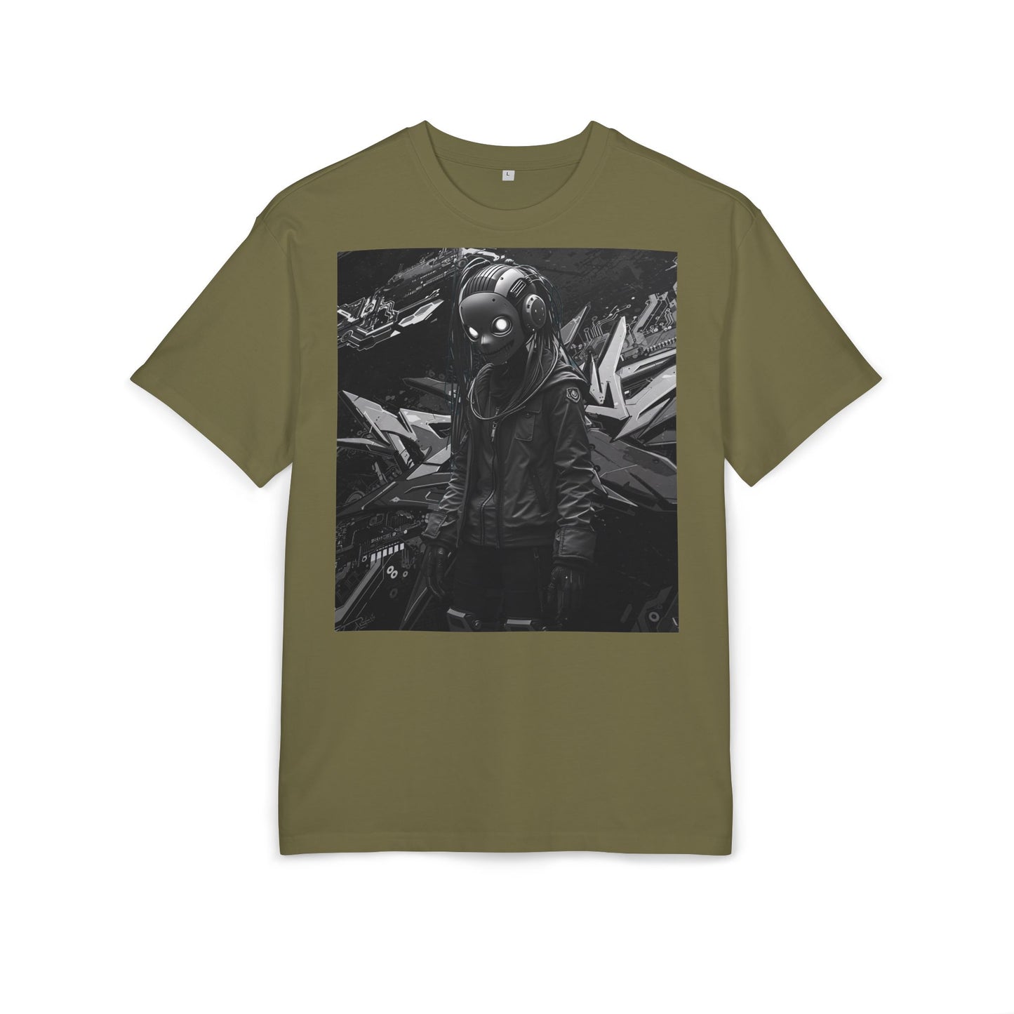 Urban Streetwear Oversize Tee - Futuristic Graphic Design