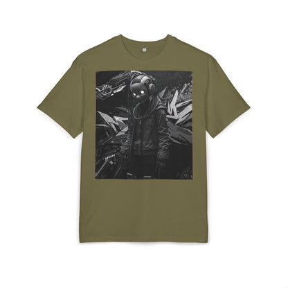 Urban Streetwear Oversize Tee - Futuristic Graphic Design