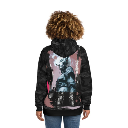Urban Graphic Hoodie, Streetwear Fashion, AOP Hooded Sweatshirt, Casual Wear, Unique Gift for Him/Her