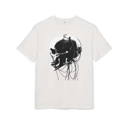 Unisex Skull Graphic Oversize Tee - Bold, Edgy Style for Casual Wear