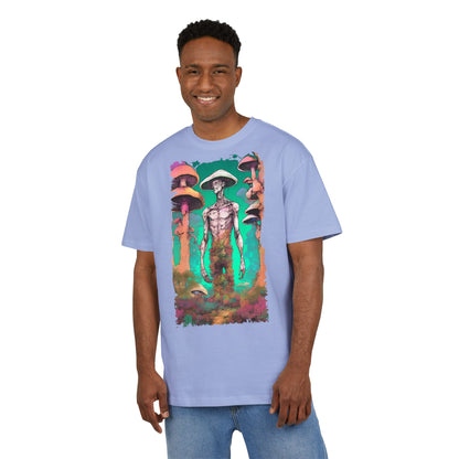 Psychedelic Alien Oversize Tee, Unisex Graphic T-Shirt, Casual Streetwear, Gift for Sci-Fi Lovers, Festival Apparel