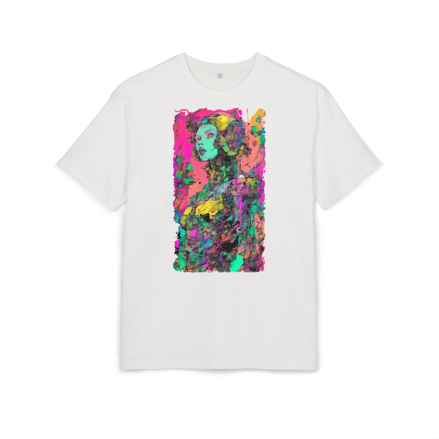 Artistic Oversize Tee - Vibrant Graphic Shirt, Casual Streetwear, Unique Gift for Art Lovers, Everyday Wear, Graphic Tee