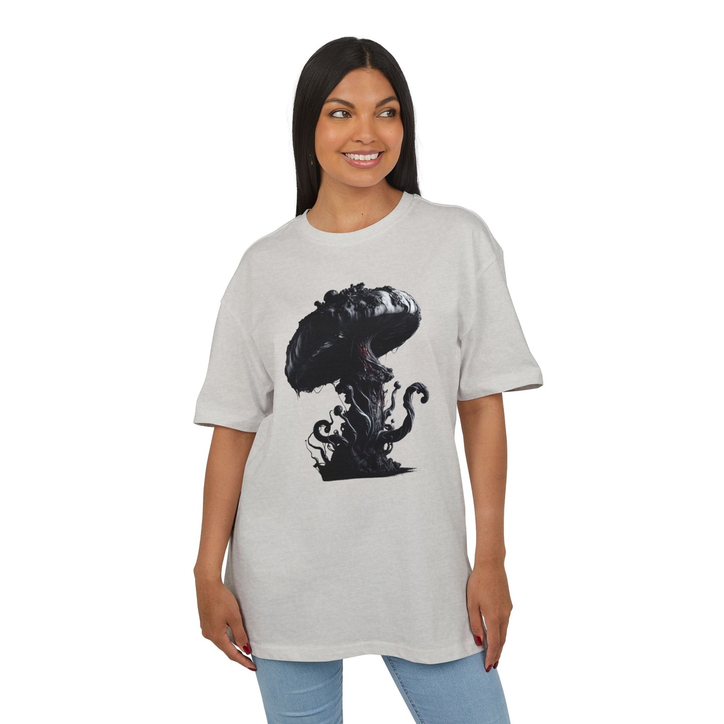 Vintage Mushroom Graphic Unisex Heavy Oversize Tee