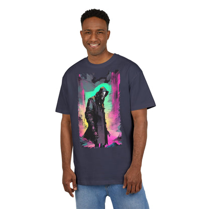 Vibrant Oversize Graphic Tee, Unisex Heavy Tee, Streetwear, Casual Wear, Unique Art Shirt, Gift for Him/Her/Friends