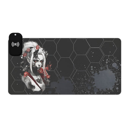 LED Wireless Charging Gaming Mouse Pad - Perfect for Gamers and Tech Enthusiasts