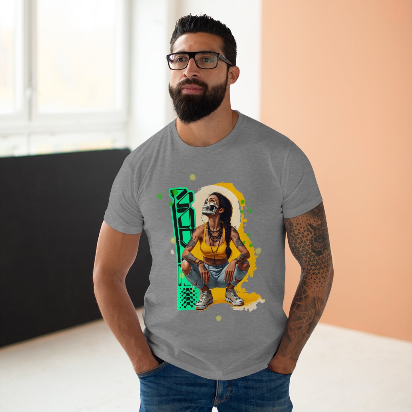 Vibrant Graphic Unisex T-Shirt, Casual Wear, Street Style, Gift for Him, Graphic Tee, Music Festival Shirt
