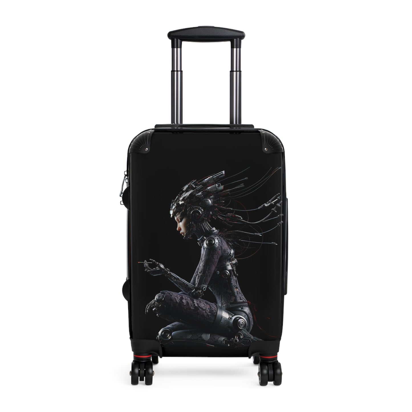 Stylish Travel Suitcase with Futuristic Design - Perfect for Adventurers