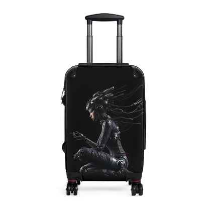 Stylish Travel Suitcase with Futuristic Design - Perfect for Adventurers