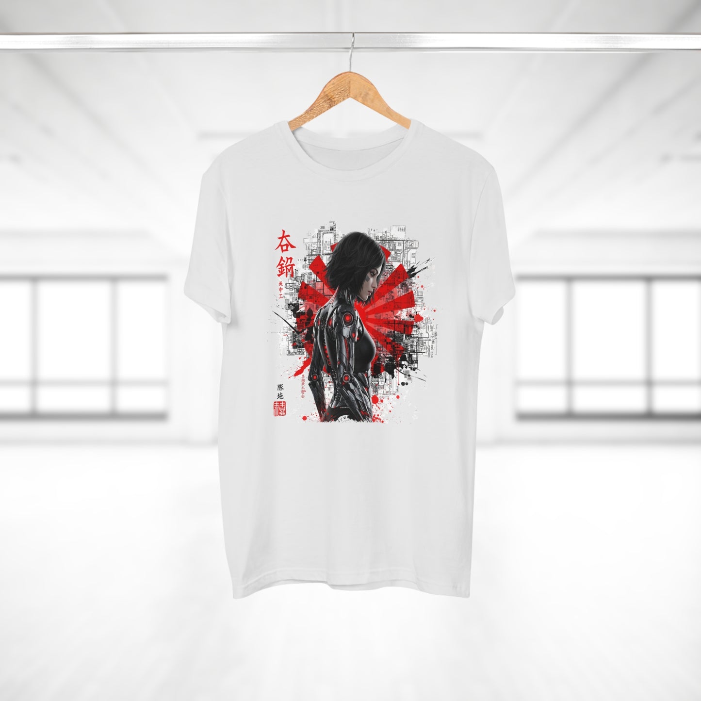 Cyber Samurai Graphic T-Shirt, Unisex Graphic Tee, Anime Shirt, Japanese Art T-Shirt, Gift for Nerds, Cosplay Apparel